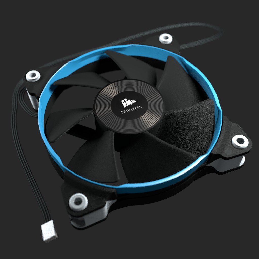 Highpoly case fan preview image 1
